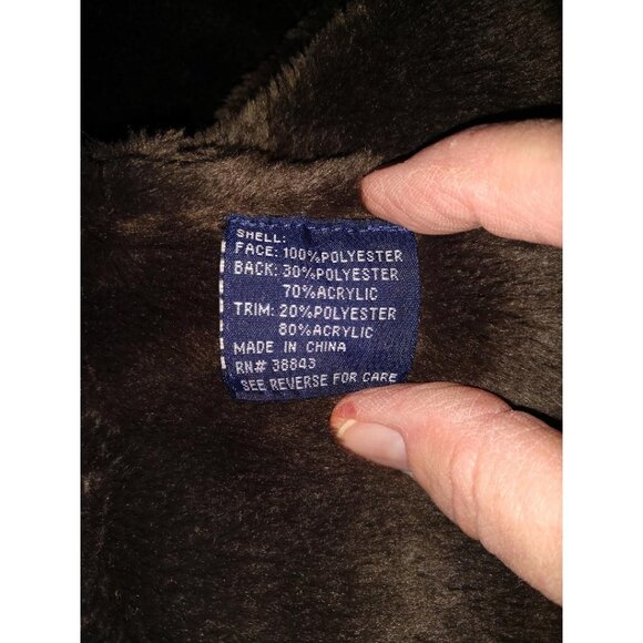 Mackintosh New England Womens Brown Faux Fur Long Coat - Picture 10 of 13